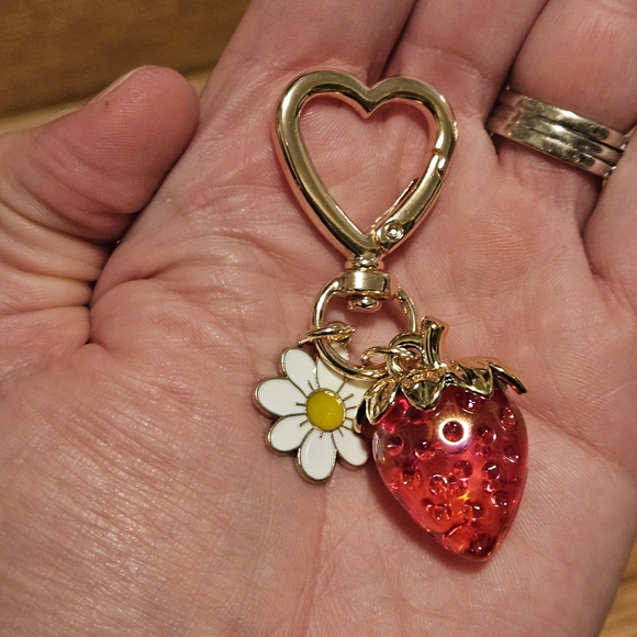 NWT Strawberry Keychain/Bag Charm - Picture 2 of 4